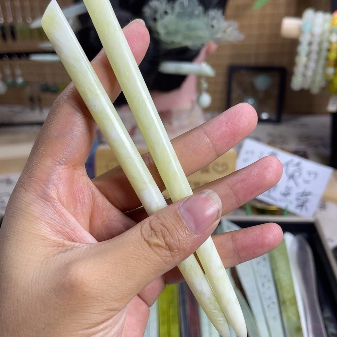 蛇纹石玉未镶嵌发饰11