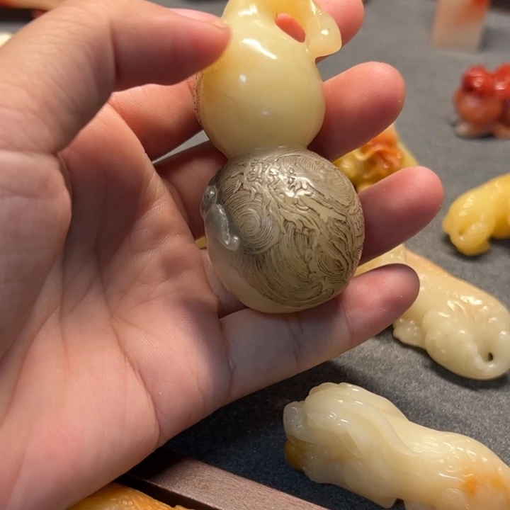 灸***爽寿山石印石寿山石雕刻工艺的发展与发展第二