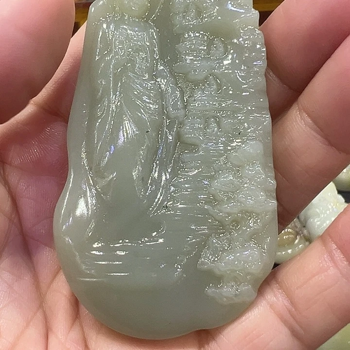 和田玉未镶嵌颈饰