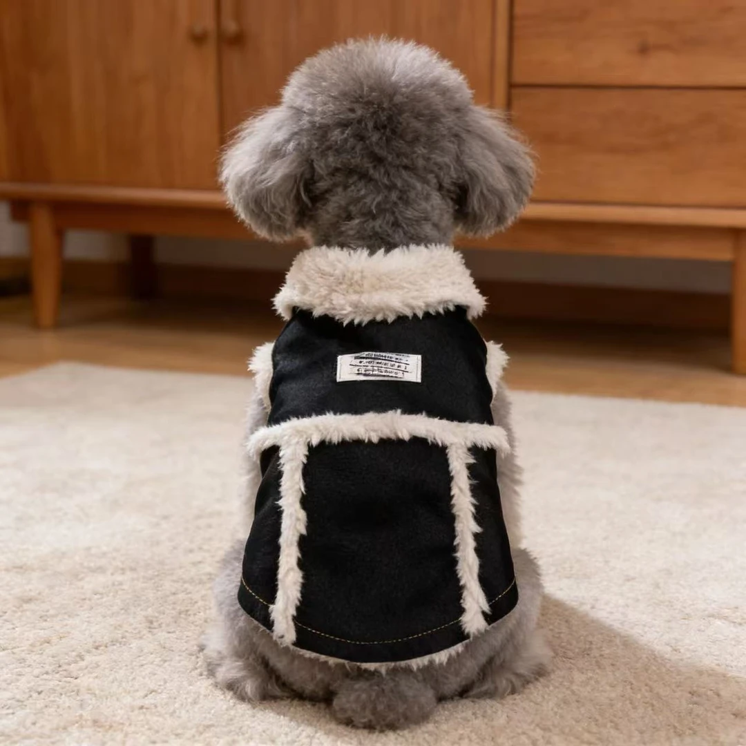 宠物衣服宠物皮毛一体秋冬加厚宠物衣服比熊小体