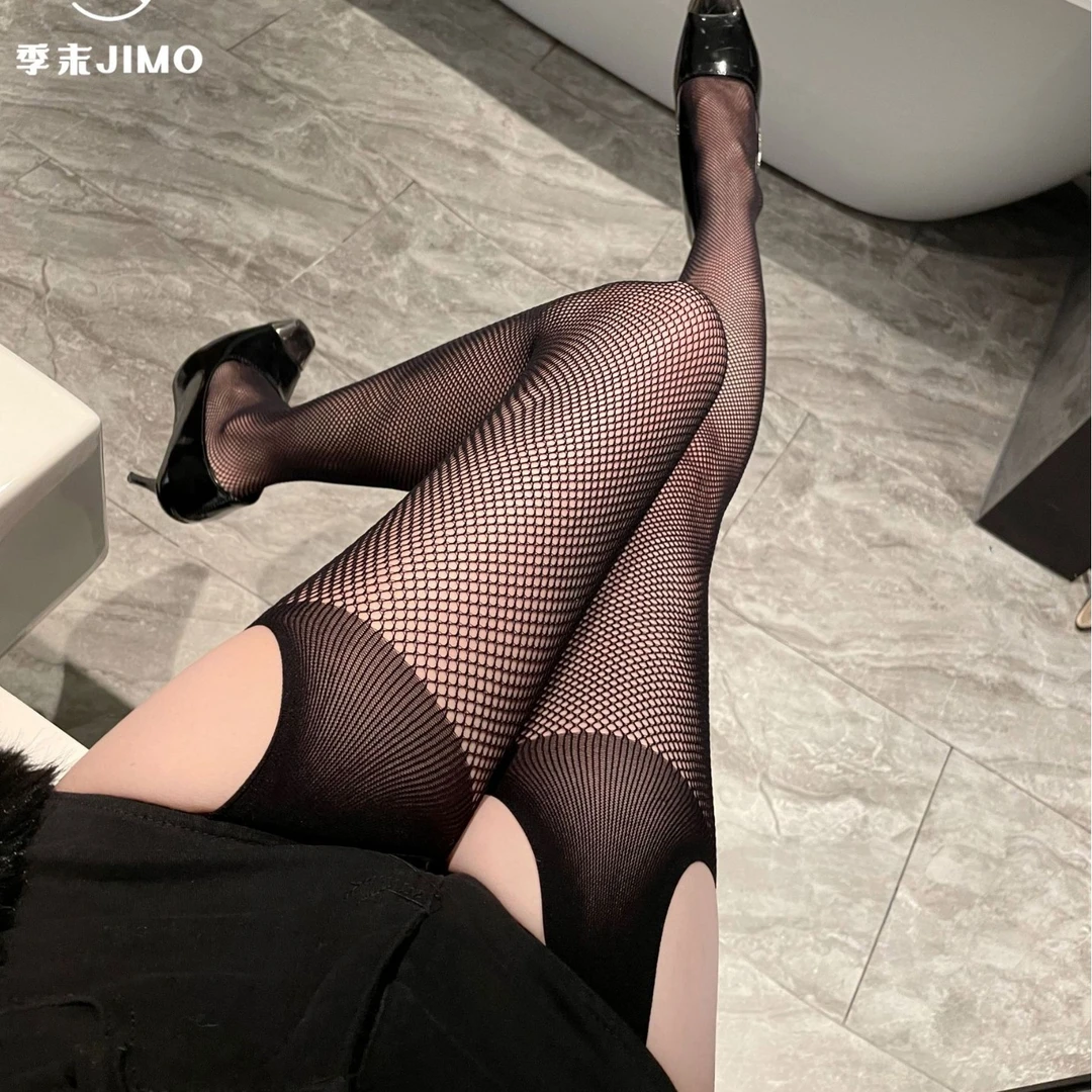 【私密发货】网袜四面性感薄款美腿袜连体袜夏季辣妹女士丝袜御姐风