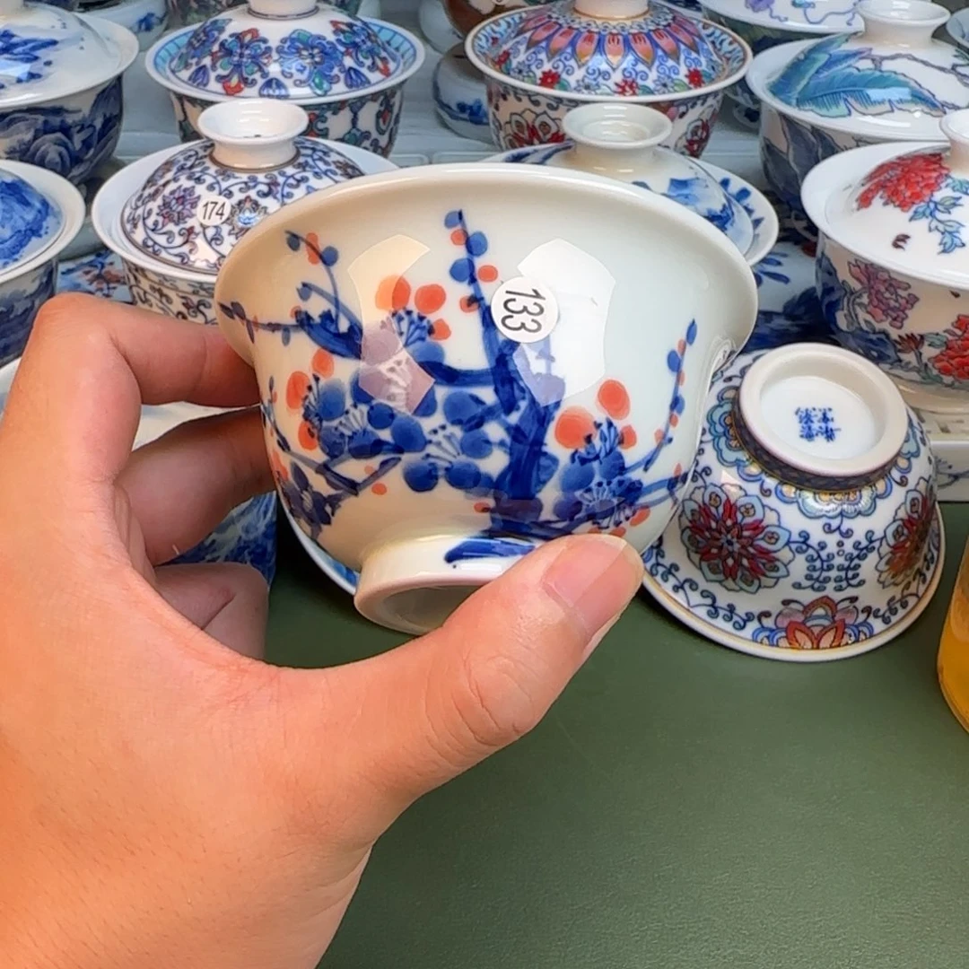 彦祖纯手工手绘茶具133