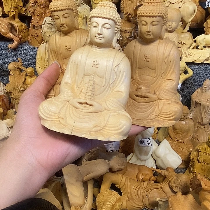 桧木桧木瑕疵三宝佛