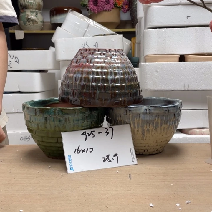 粗陶多肉花盆微瑕37