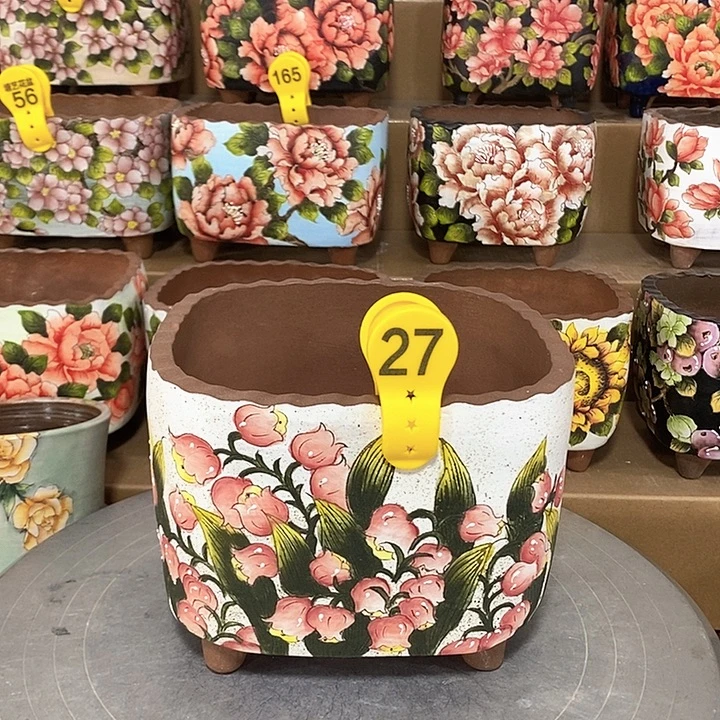 景德镇精品博采花盆特价16/13.5