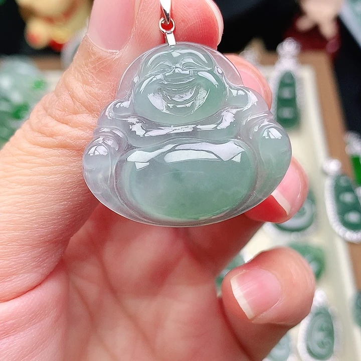 颈饰银S925镶嵌翡翠吊坠