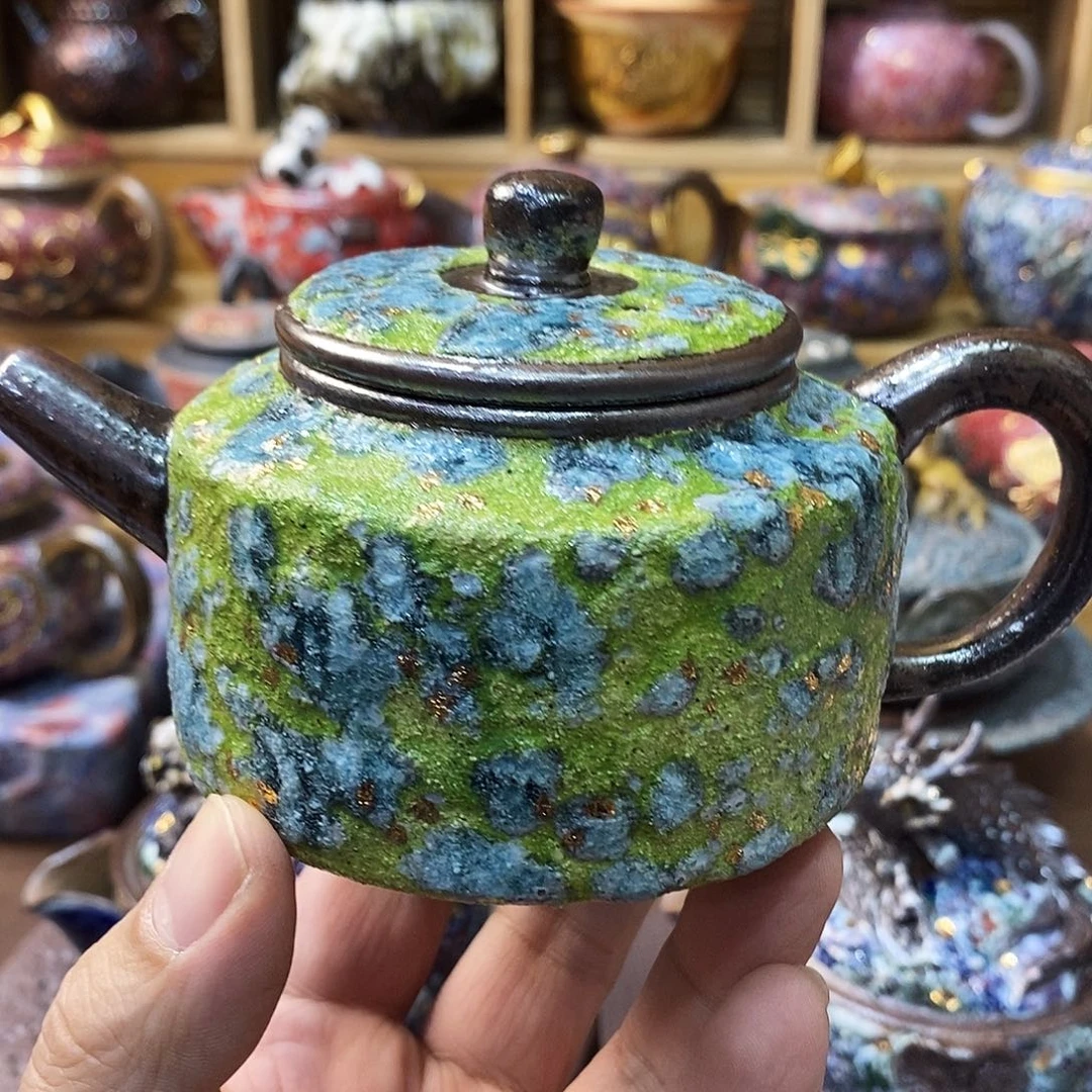 粗陶志野柴柴茶器