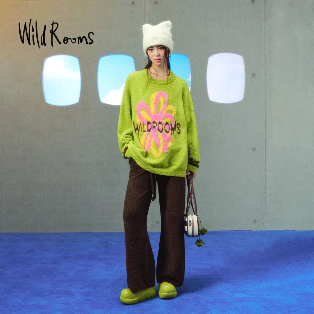 WildRooms淘气花花宽松家居服睡衣套装慵懒风冬季时尚秋冬