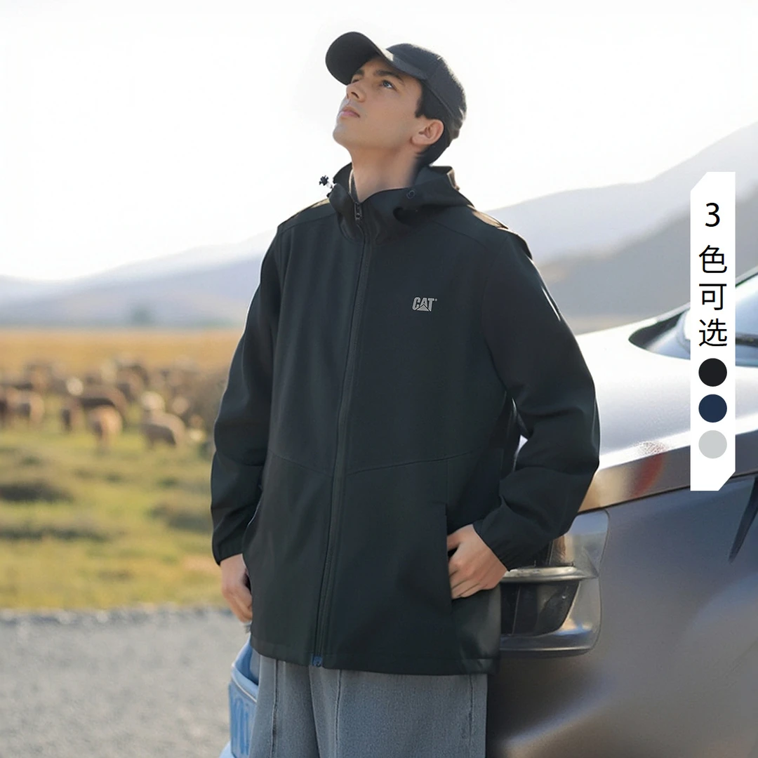 【防风连帽工装夹克】卡特25春夏新品男士休闲复古外套CO1JAW66021
