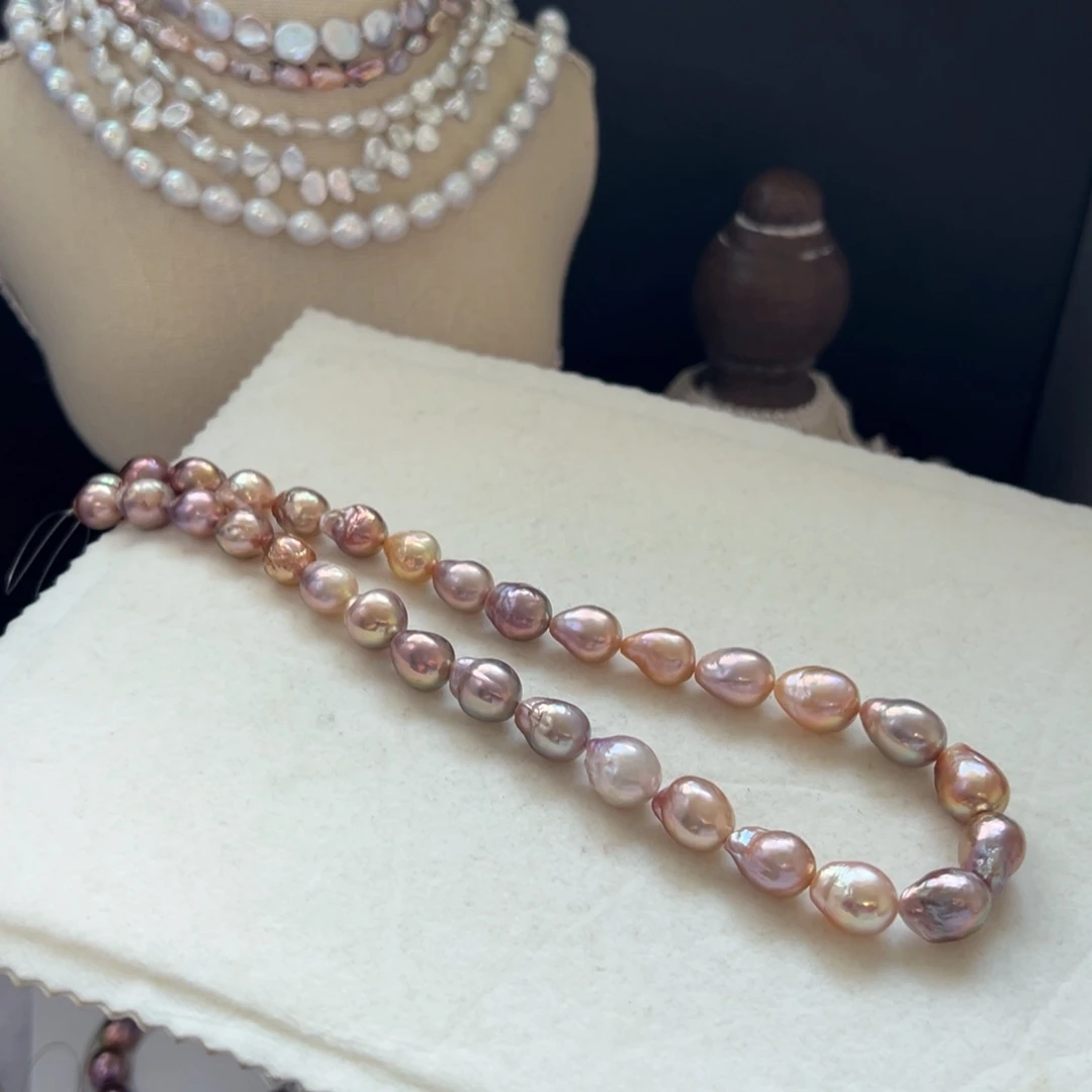 淡水珍珠银S925镶嵌颈饰