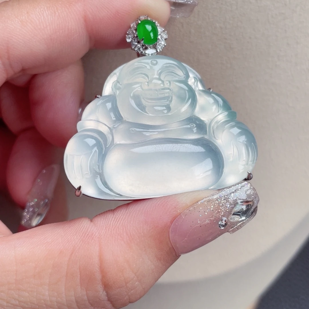 颈饰未镶嵌翡翠佛公