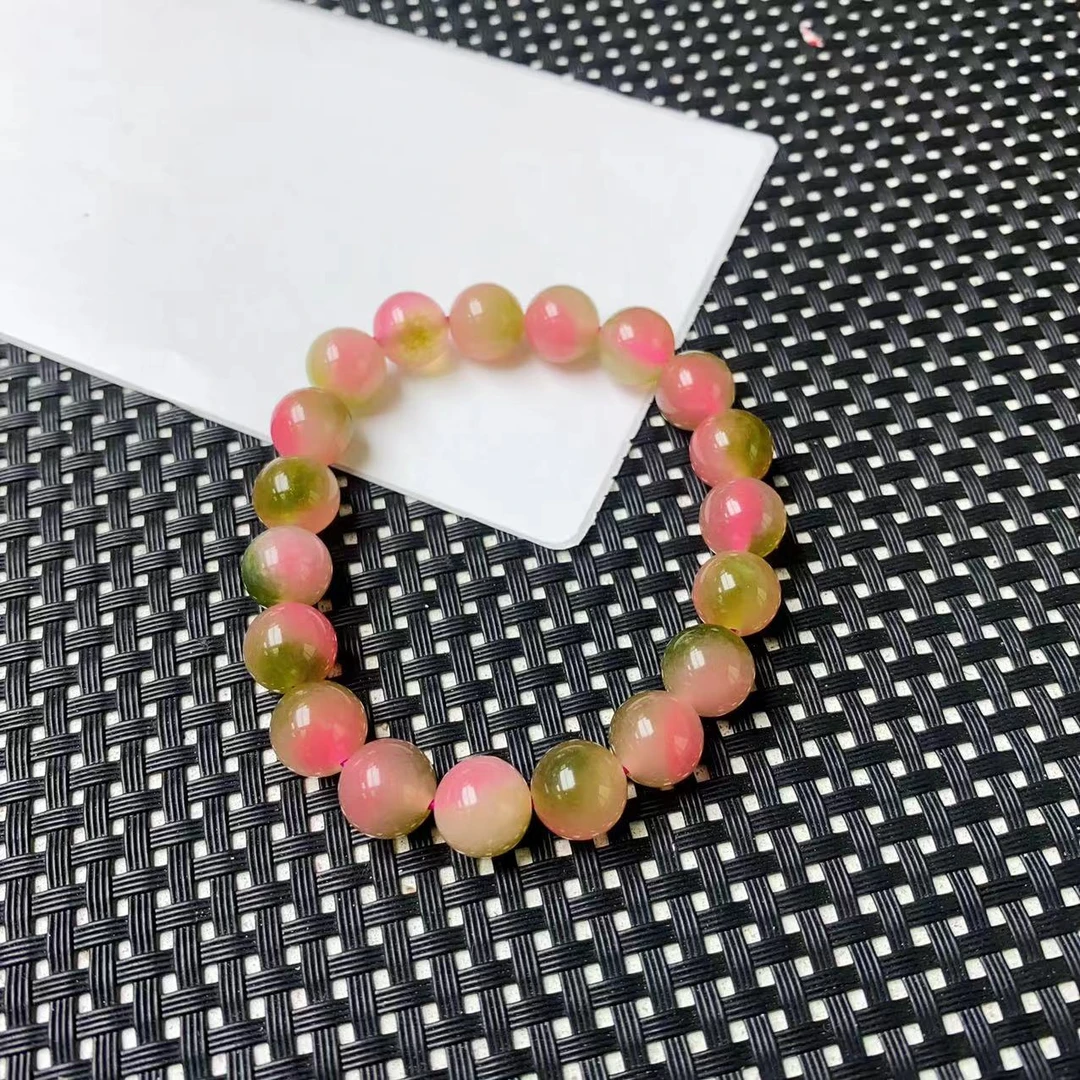 [石矿]A1425透粉绿手链10M