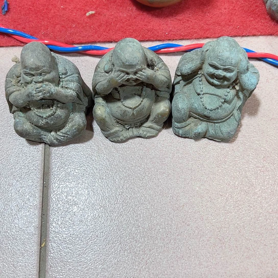 满*红黄铜摆件，文房摆件