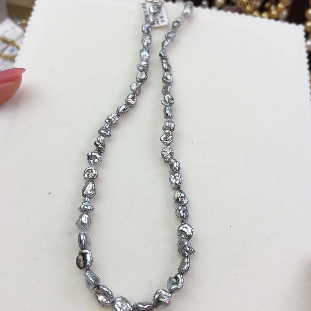 银S925镶嵌颈饰海水珍珠