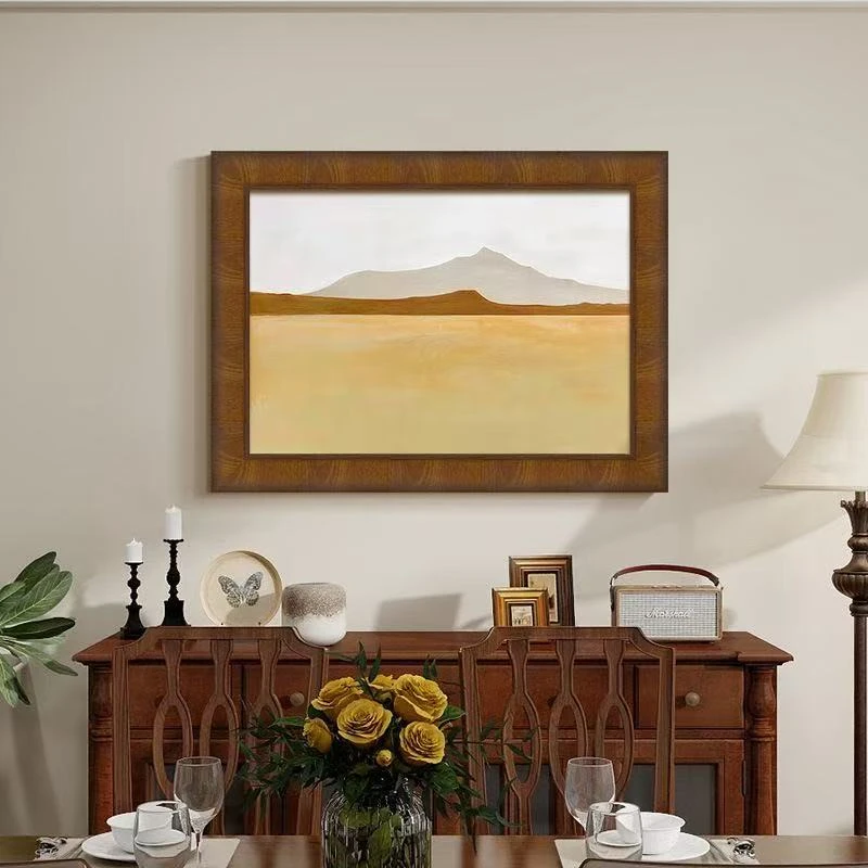 D117法式复古《山景》小众风景客厅沙发背景墙装饰画40*60