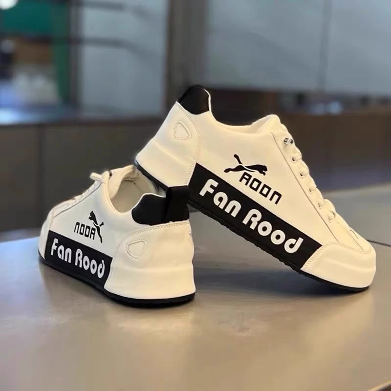 男鞋2025秋季新款潮流一脚蹬小白鞋百搭时尚轻便透气软底休闲板鞋