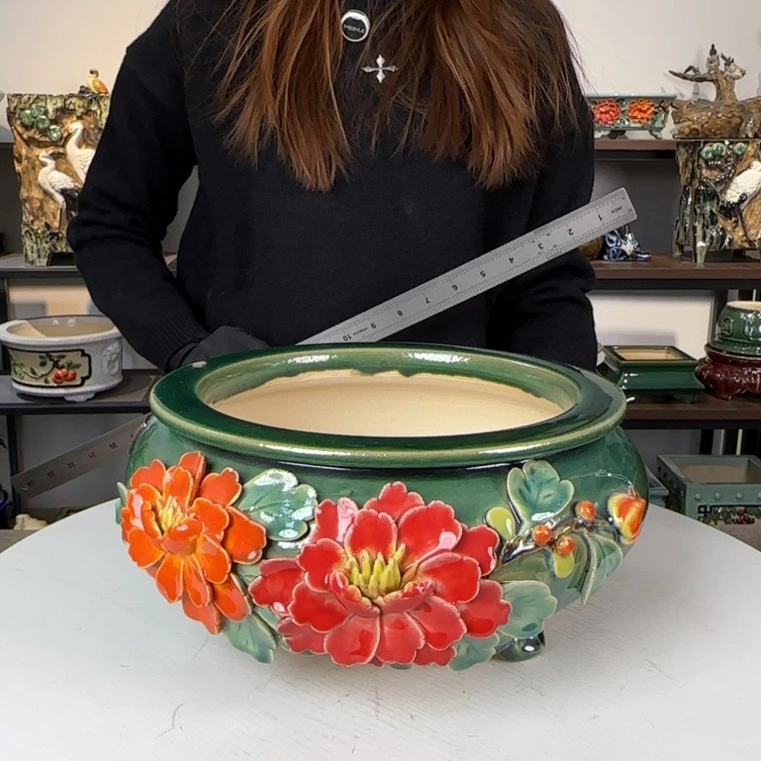 陶。一风堂石湾花盆