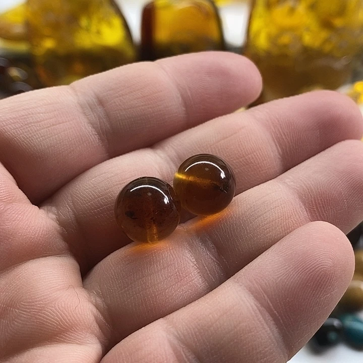 琥珀珠宝奇石未镶嵌单珠