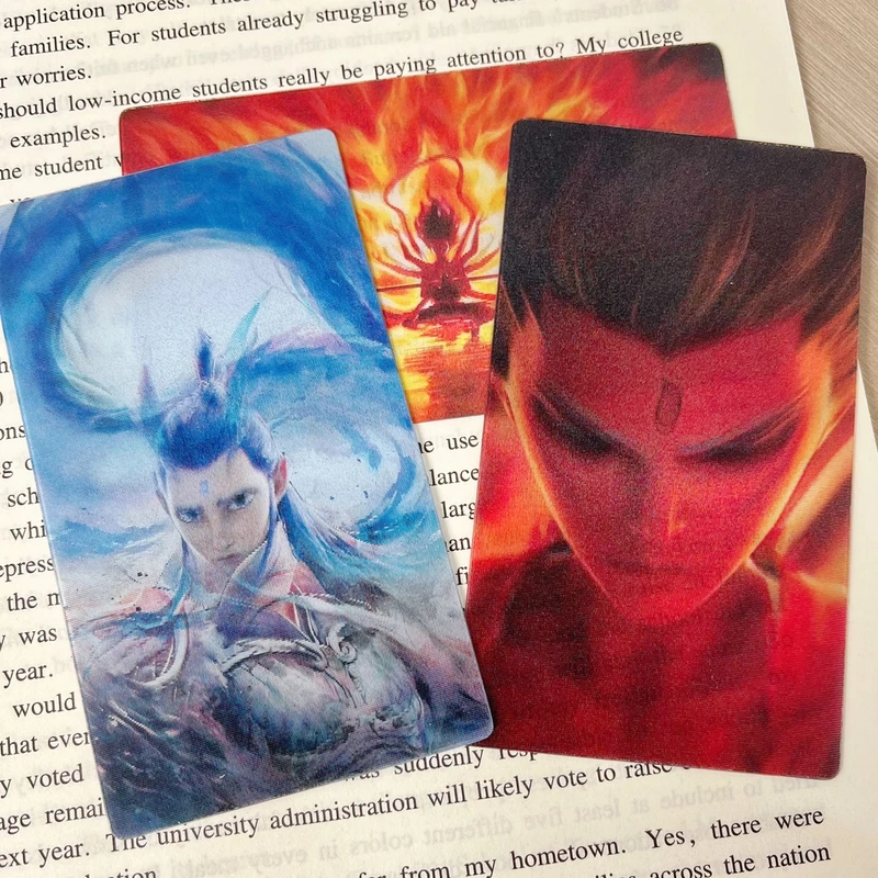 哪吒2卡通周边3D变幻光栅卡高颜值破百亿票房创意小众礼物收藏