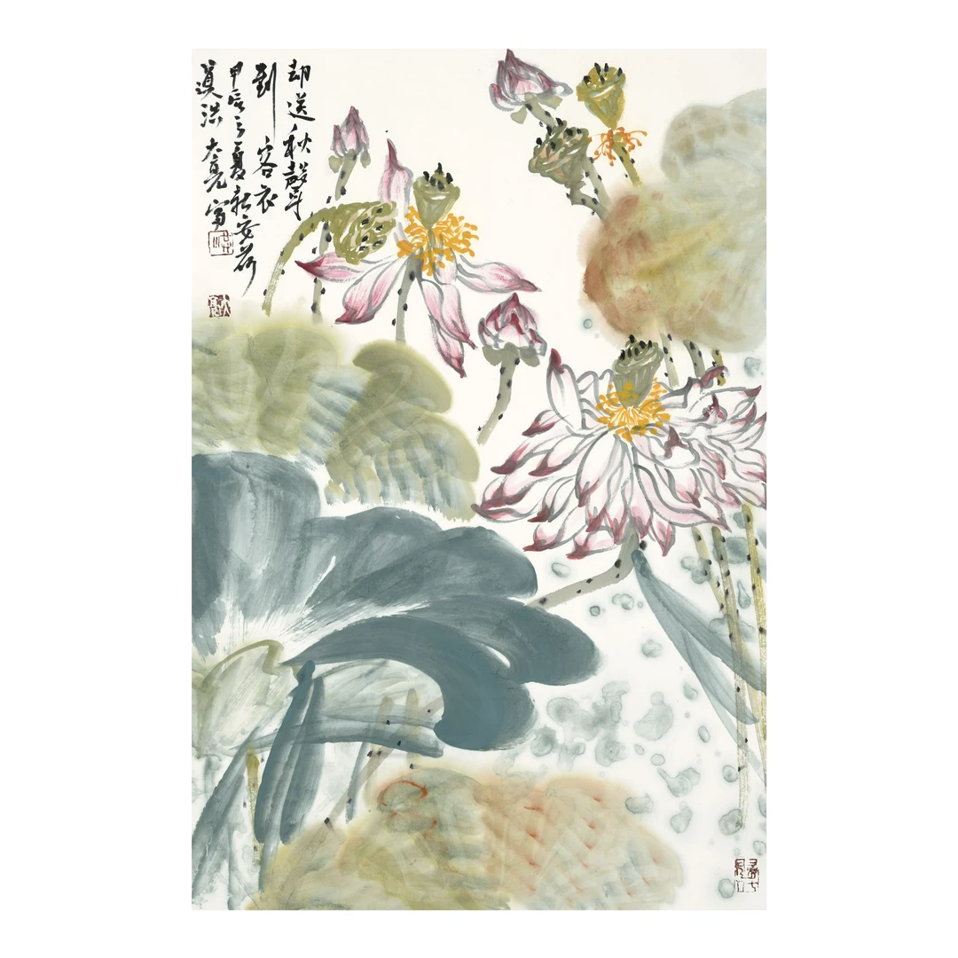 中美协会员洪大亮花鸟画作品荣宝斋画院美术馆馆长力作