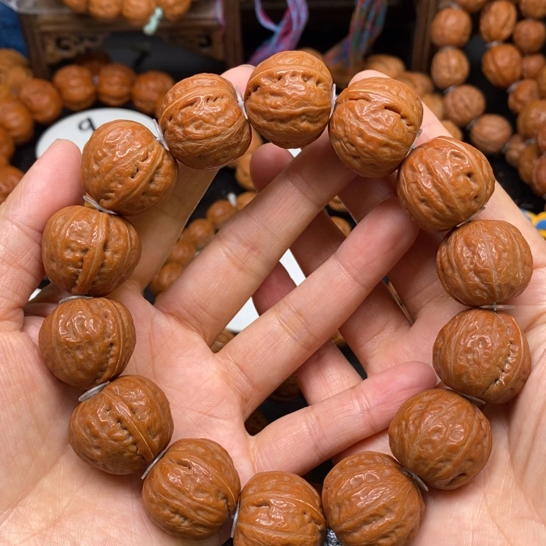 桃核手串水晶光头