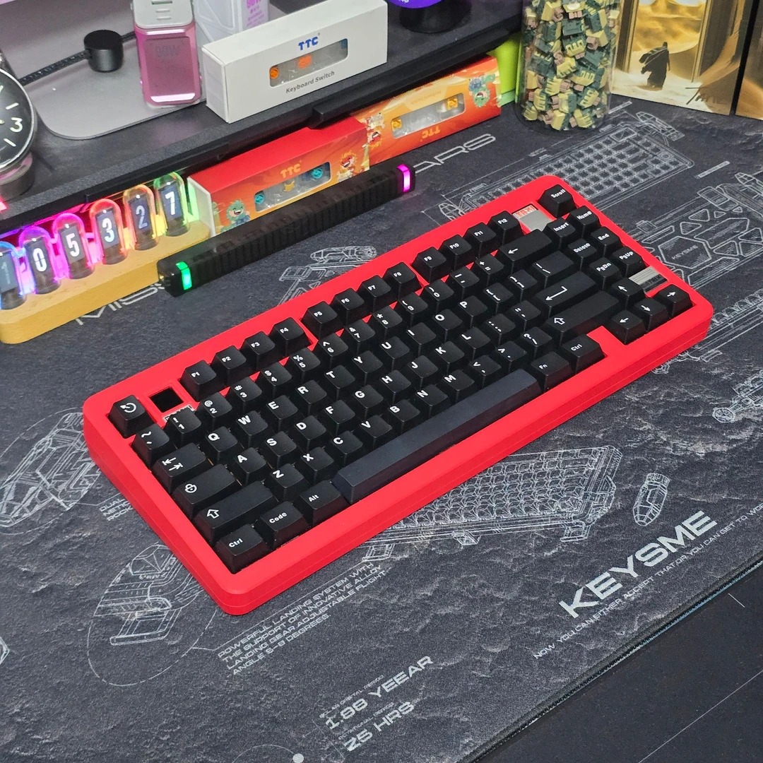 matrix mr.taxi香港主题75配列机械键盘电竞游戏打瓦单模热插拔