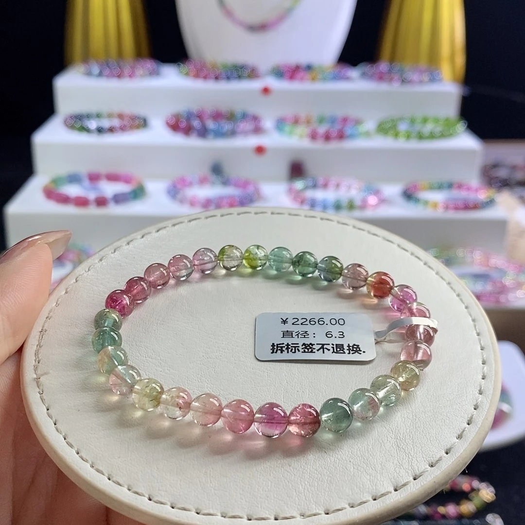 未镶嵌手链碧玺西瓜