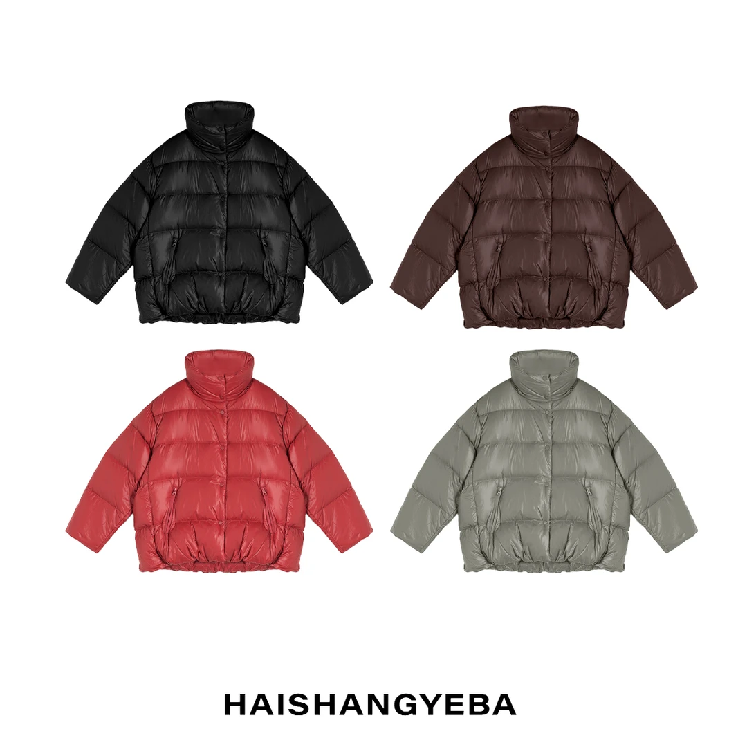 【海上叶爸】新款2025秋冬百搭95鸭绒宽松厚款休闲保暖羽绒服