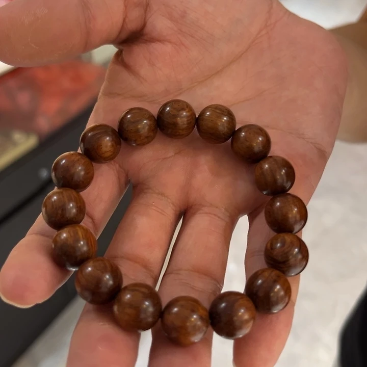 黄花梨/降香黄檀手串/手链海南黄花梨油梨老料1.3