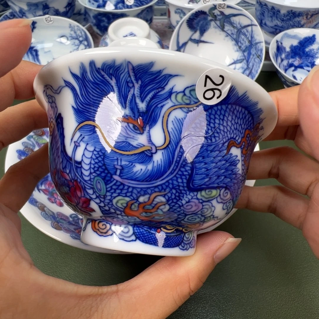 陶瓷景德镇纯手绘茶具木木26