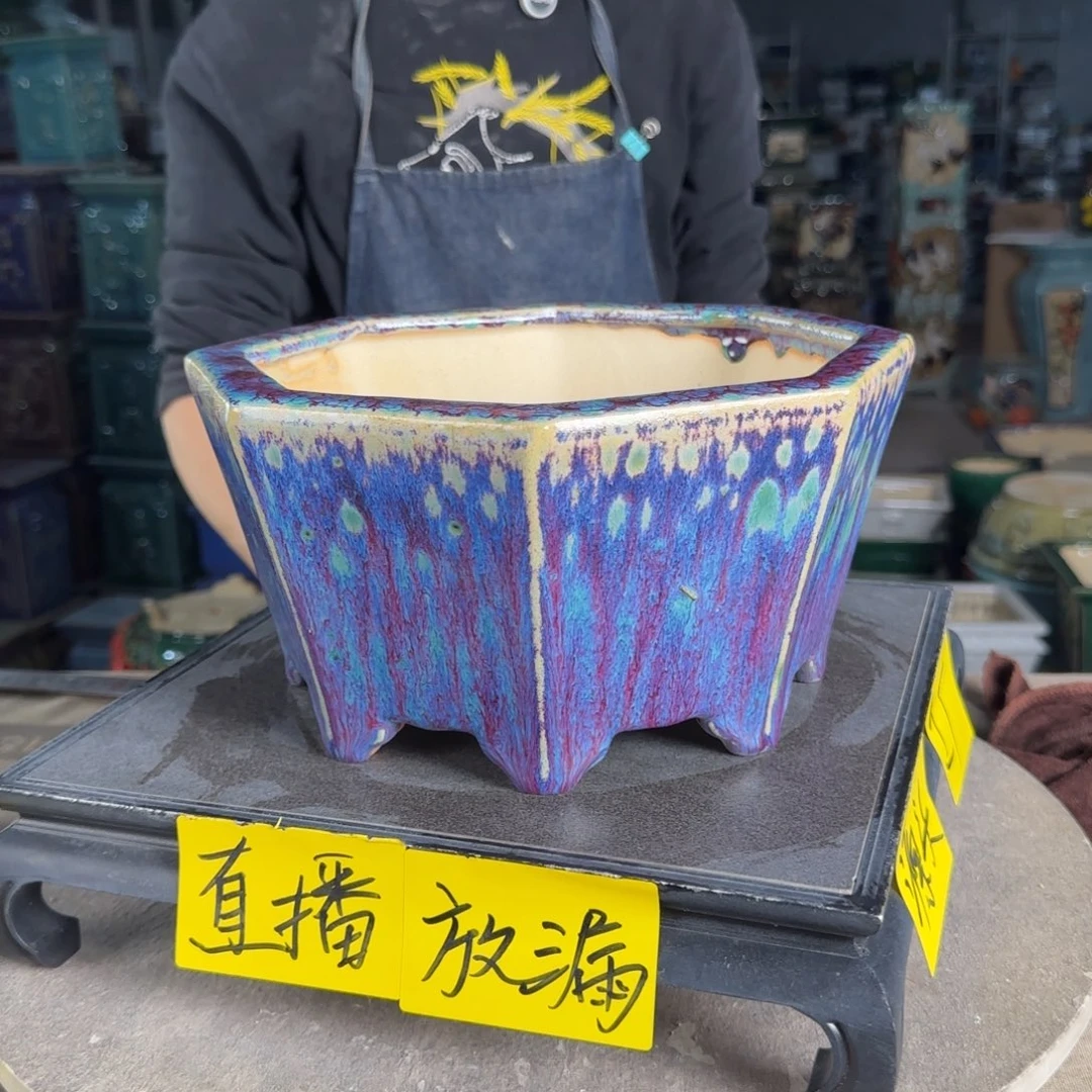 一风堂石湾花盆。微瑕