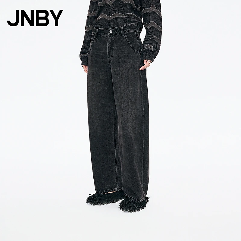 【商场同款】JNBY/江南布衣25冬新品牛仔裤休闲棉质香蕉5P0E14970