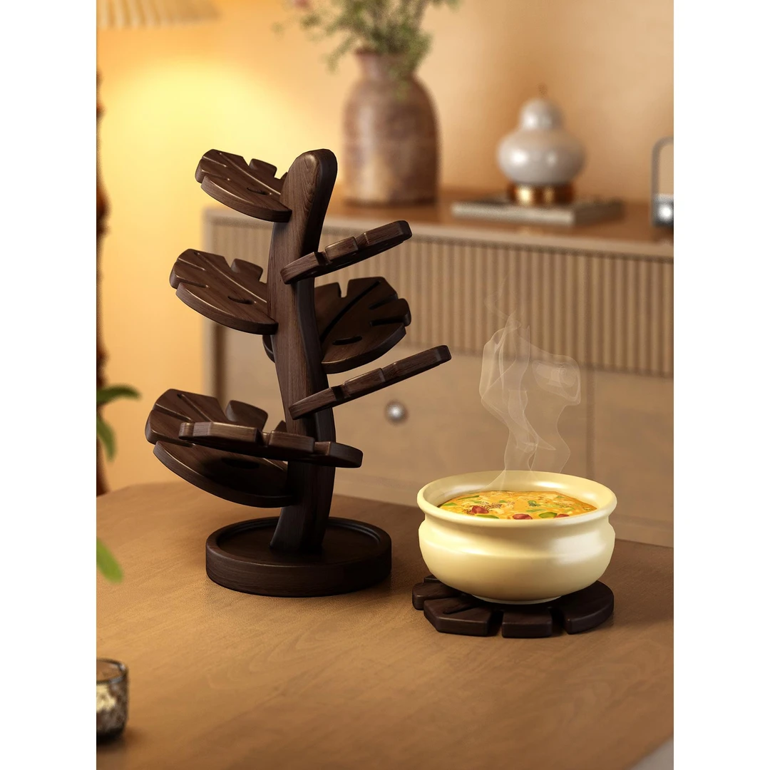 IKEA宜家创意苏子叶隔热垫耐高温桌垫家用餐桌防烫摆件锅垫杯垫砂