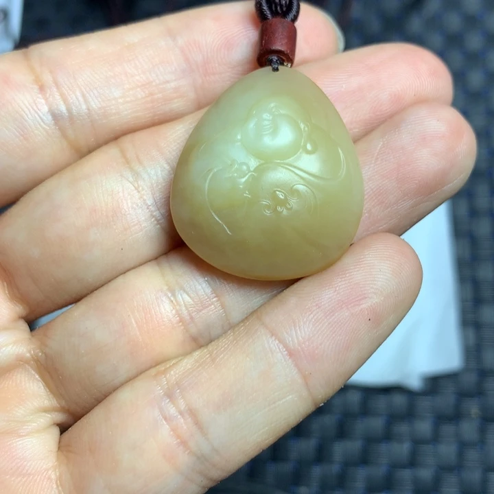 和田玉未镶嵌挂件