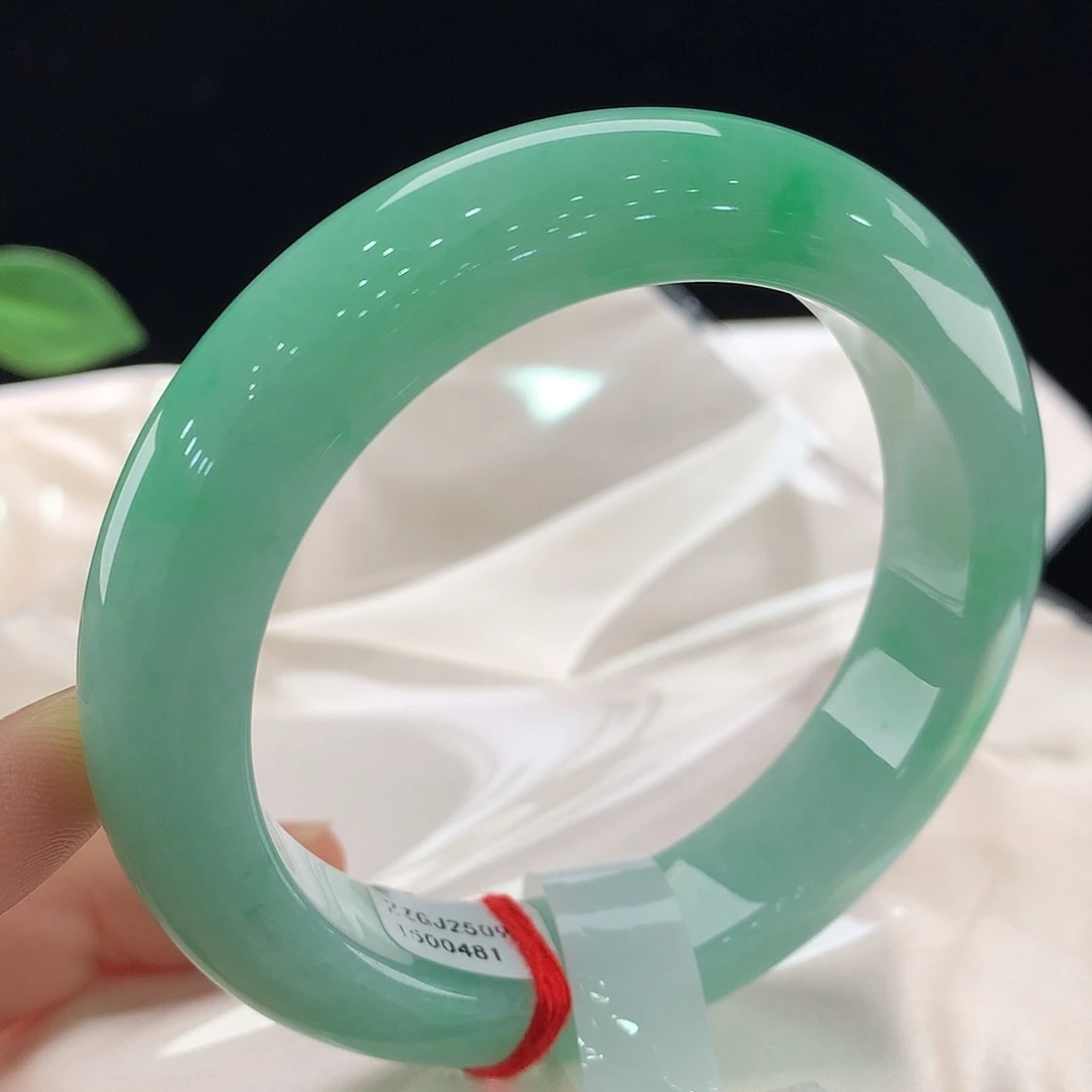 在***方翡翠未镶嵌手镯0481