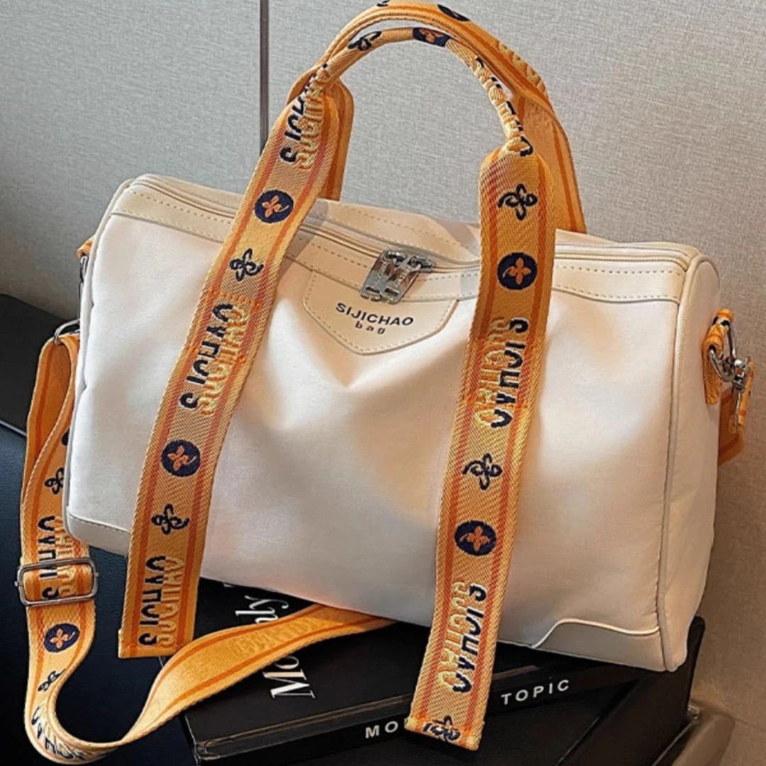 牛津布大容量短途旅行斜跨包运动健身休闲外出收纳出差便携行李包