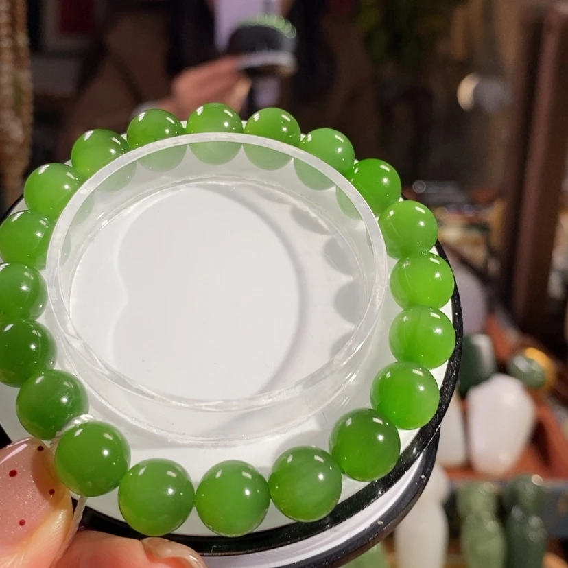 【闪购商品】未镶嵌手链和田玉（碧玉）