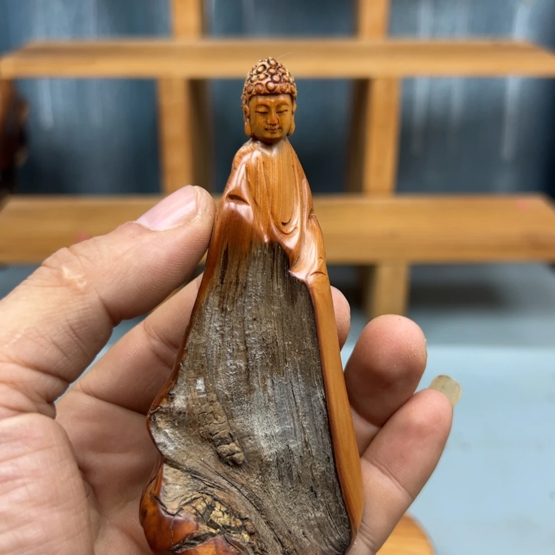 亲***的木崖柏木摆件手把件