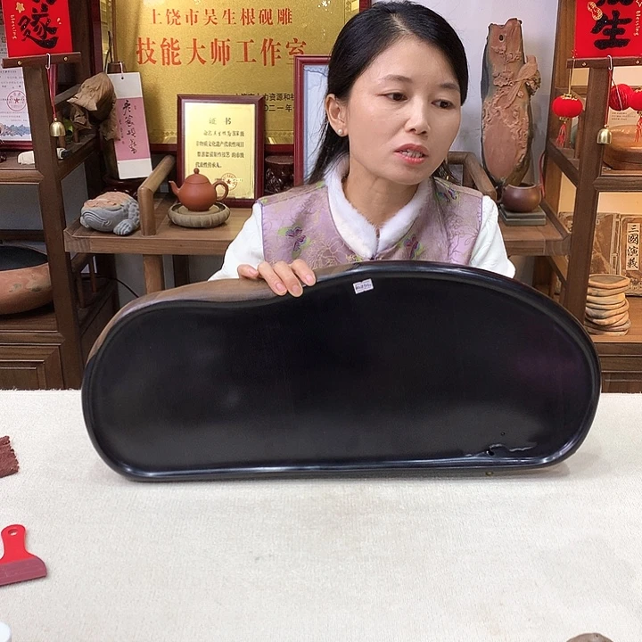 季***歙砚石茶盘，入门款