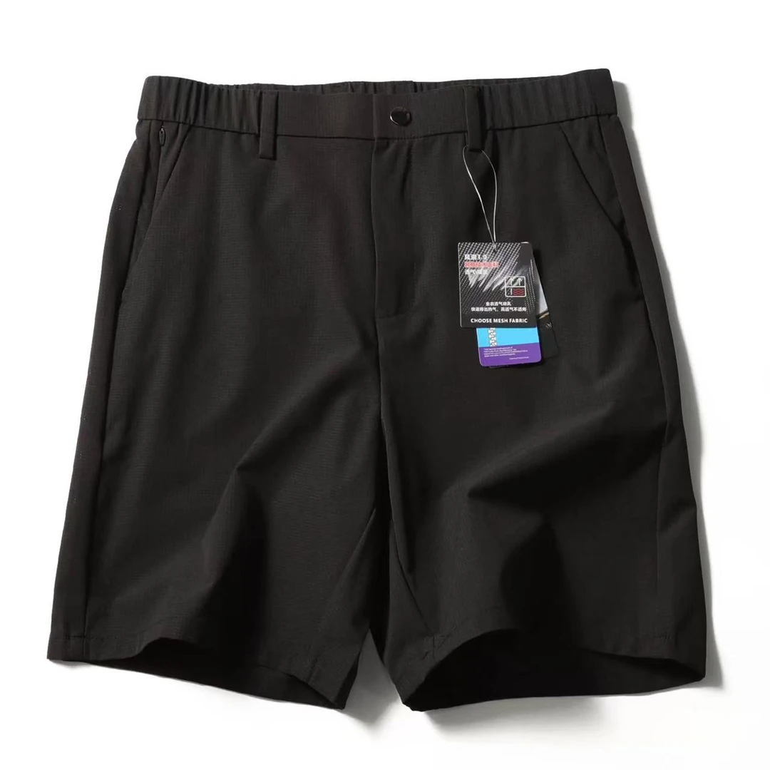 男士夏季薄款速干透气直筒宽松型休闲五分裤-6399