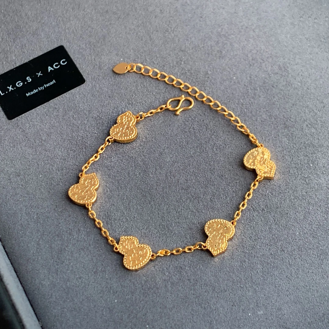 非金属布艺手链 碎碎冰葫芦手链高级感轻奢气质精致百搭手饰