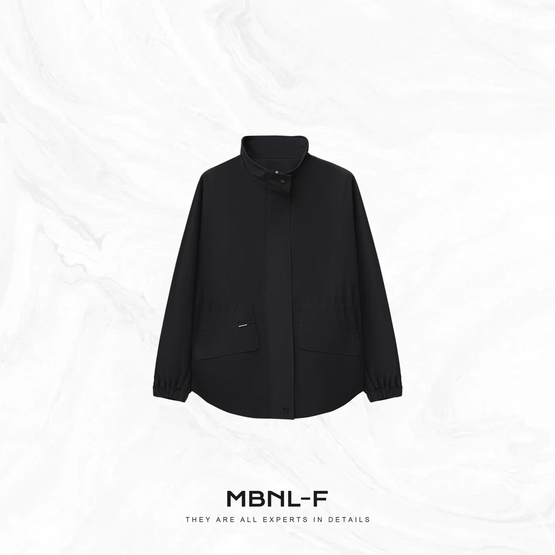 MBNL-F 高定极简松弛感收腰气质冲锋衣外套 秦磊XM-XWT5002