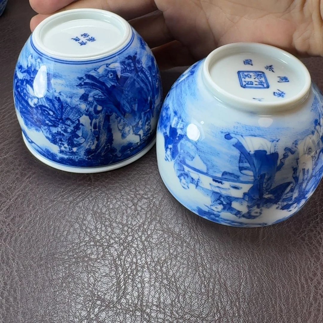 川***寨瓷片当代景德镇陶瓷手绘茶具