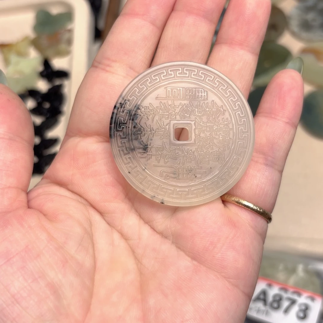 蛇纹石玉合金颈饰