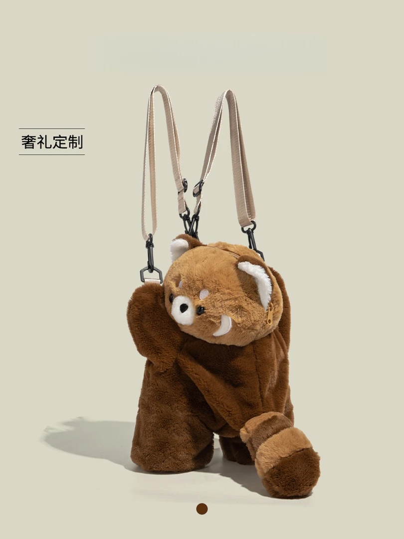 CHRONOS&AIRWOS可爱儿童玩偶双肩包女2025新款秋冬上学出游毛茸茸