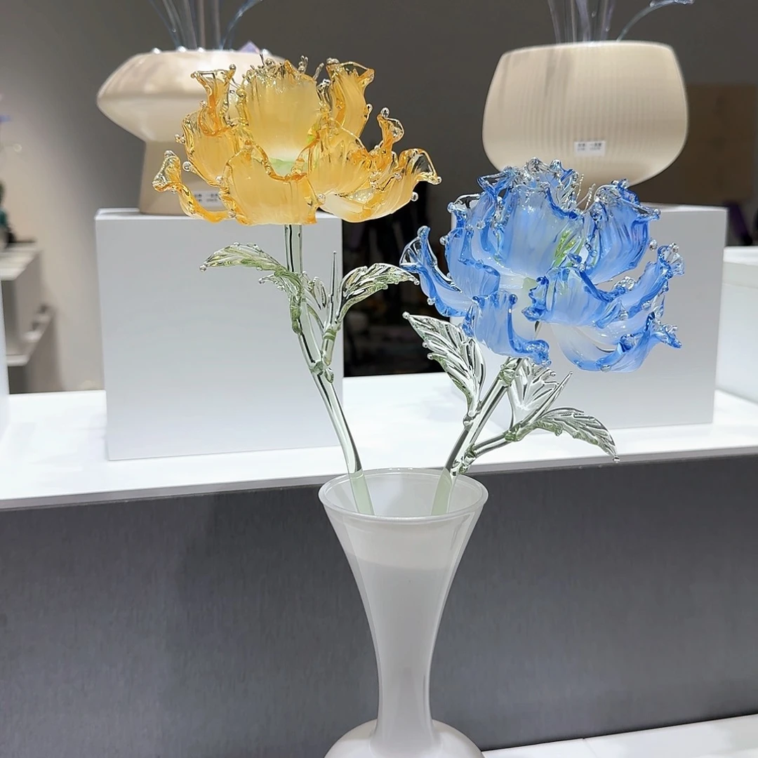 淄博特产非遗手做琉璃花56