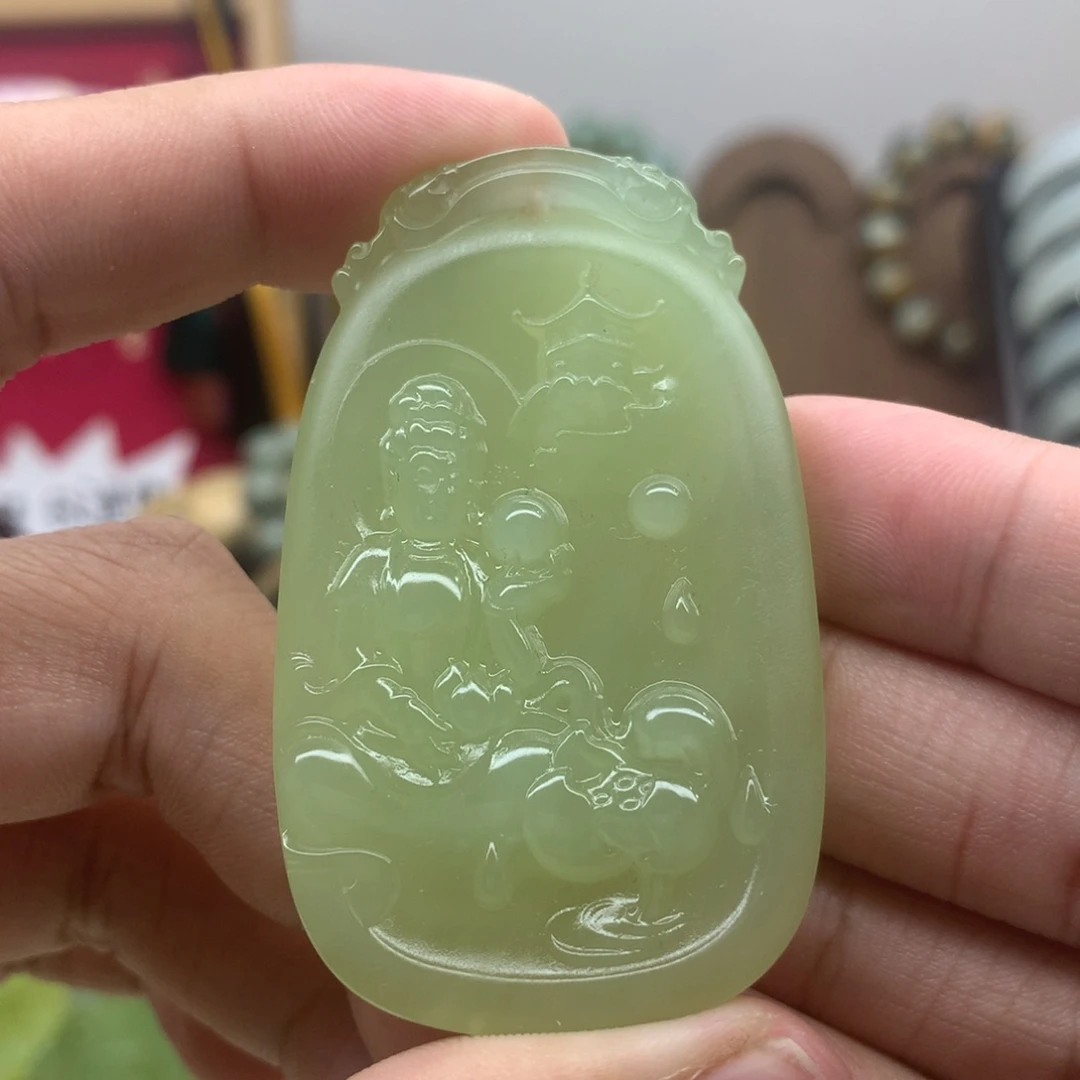 岫玉未镶嵌吊坠(不含链)