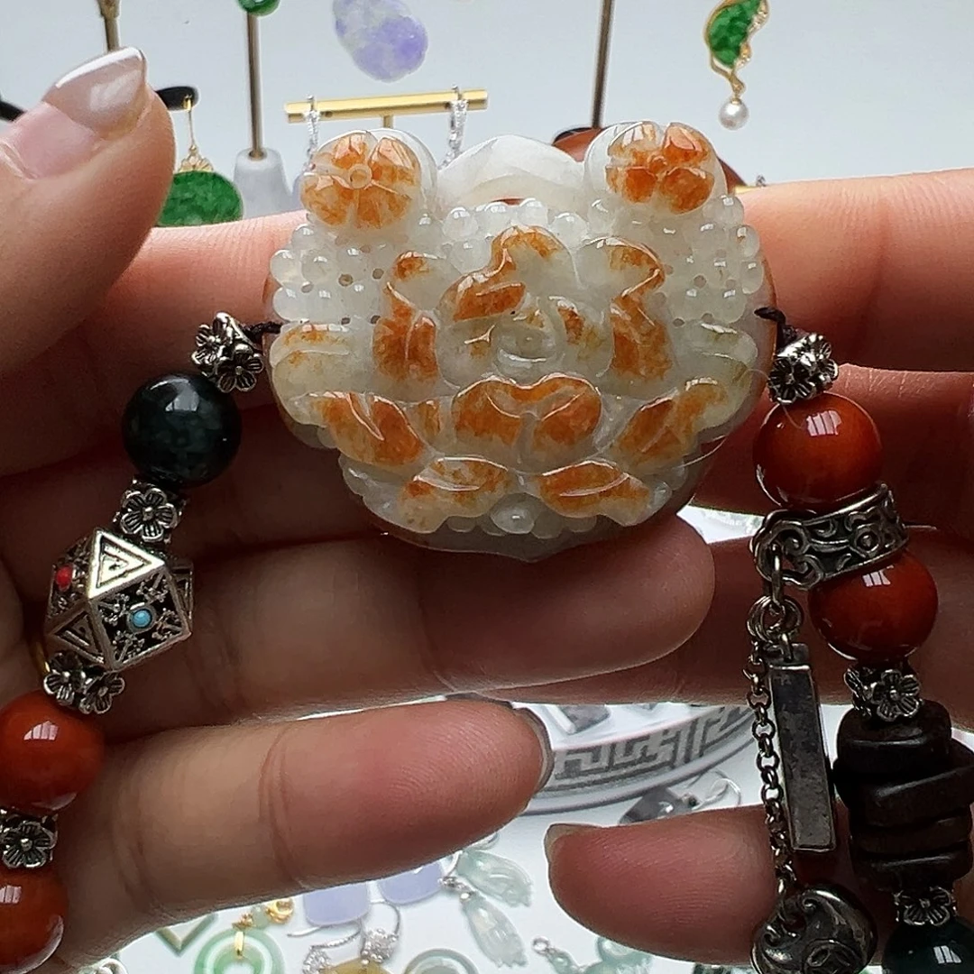 翡翠未镶嵌耳饰天然缅甸A货翡翠