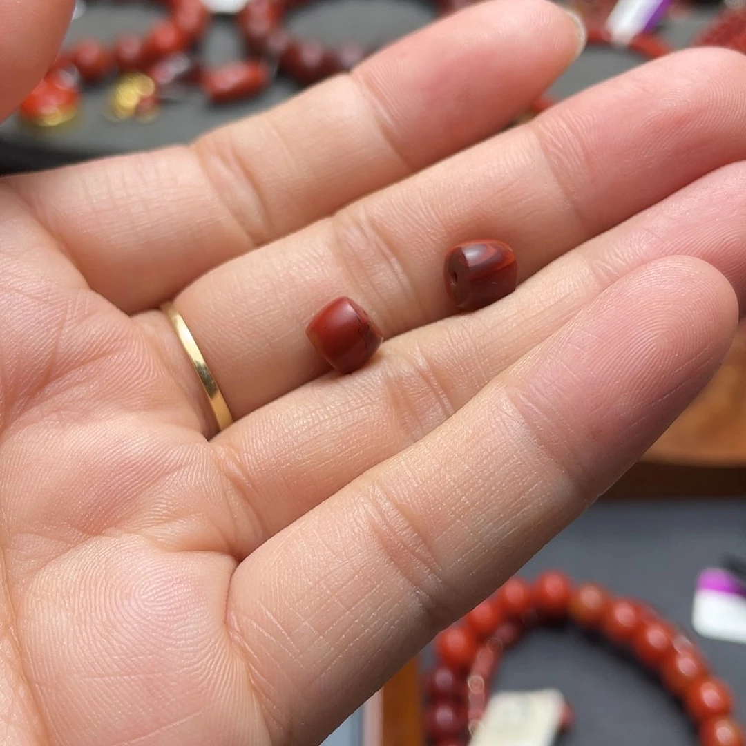 未镶嵌单珠多样性发1南红玛瑙7mm －对