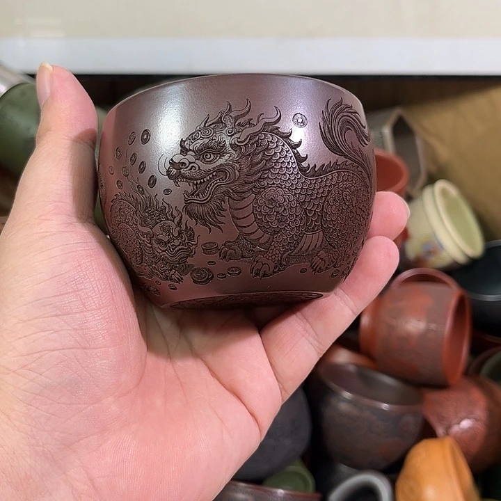 茶杯紫砂全手工紫砂主人杯